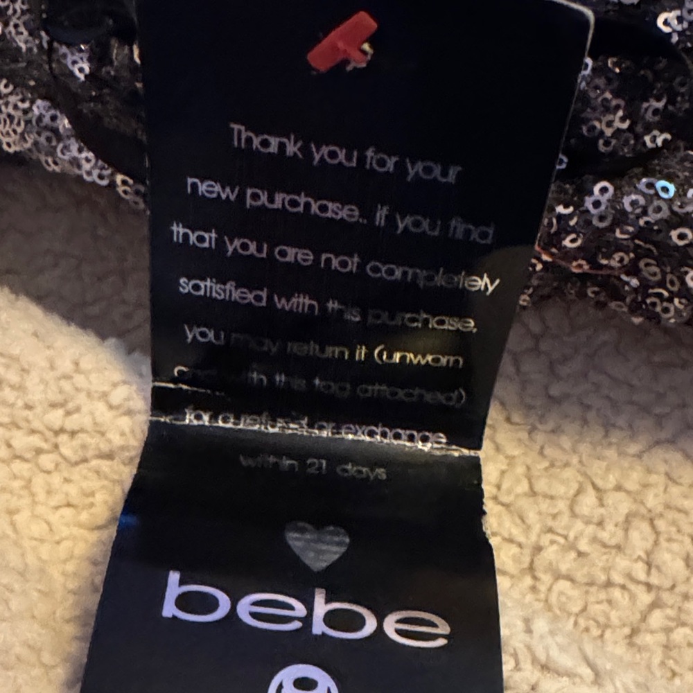 Bebe Glittering Silver Mini Dress - Picture 8 of 8